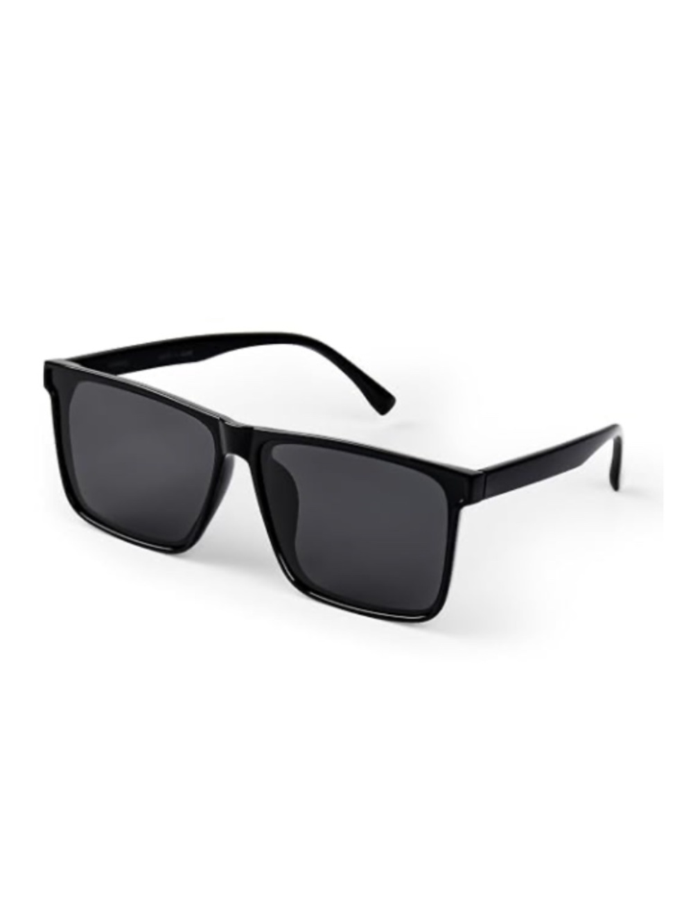 Lessness Polarized Black Square Sunglasses Women